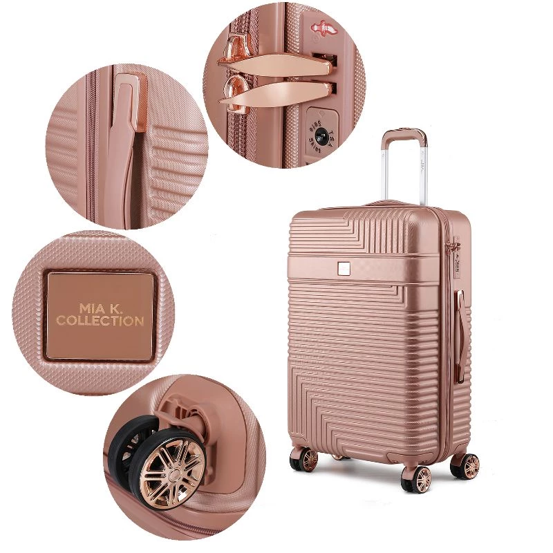 MKF Collection by Mia k. Mykonos Luggage Set- Large Check-in, Medium Check-in, Carry-on, and Cosmetic Case - 4 pieces 6 MKF Collection by Mia k. Mykonos Luggage Set- Large Check-in, Medium Check-in, Carry-on, and Cosmetic Case - 4 pieces - Image 6