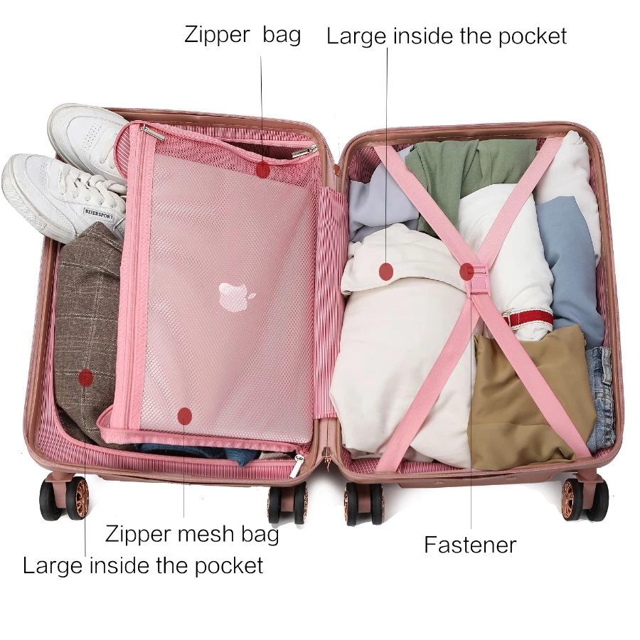 MKF Collection by Mia k. Felicity Carry-on Hardside Spinner and Cosmetic Case Set 2 pieces 5 MKF Collection by Mia k. Felicity Carry-on Hardside Spinner and Cosmetic Case Set 2 pieces - Image 5