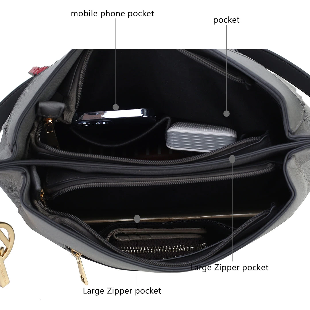 MKF Collection by Mia K Shivani Vegan Leather Women’s Hobo Bag with wallet 11 MKF Collection by Mia K Shivani Vegan Leather Women’s Hobo Bag with wallet - Image 11