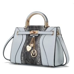 MKF Collection by Mia k. Cassia Snake embossed Vegan Leather Women&rsquo;s Satchel Handbag -Mkf Collection Shop 096b336d26a64f98a1f4acb915b1b43a 1080x
