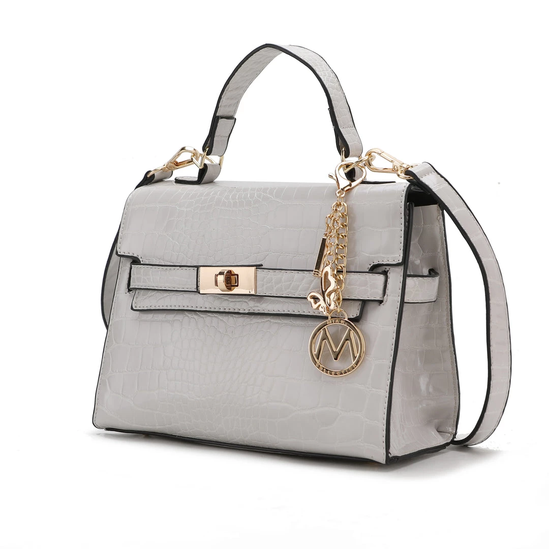 MKF Collection by Mia k. Naomi Vegan Crocodile Leather Women’s Satchel 8 MKF Collection by Mia k. Naomi Vegan Crocodile Leather Women’s Satchel - Image 8