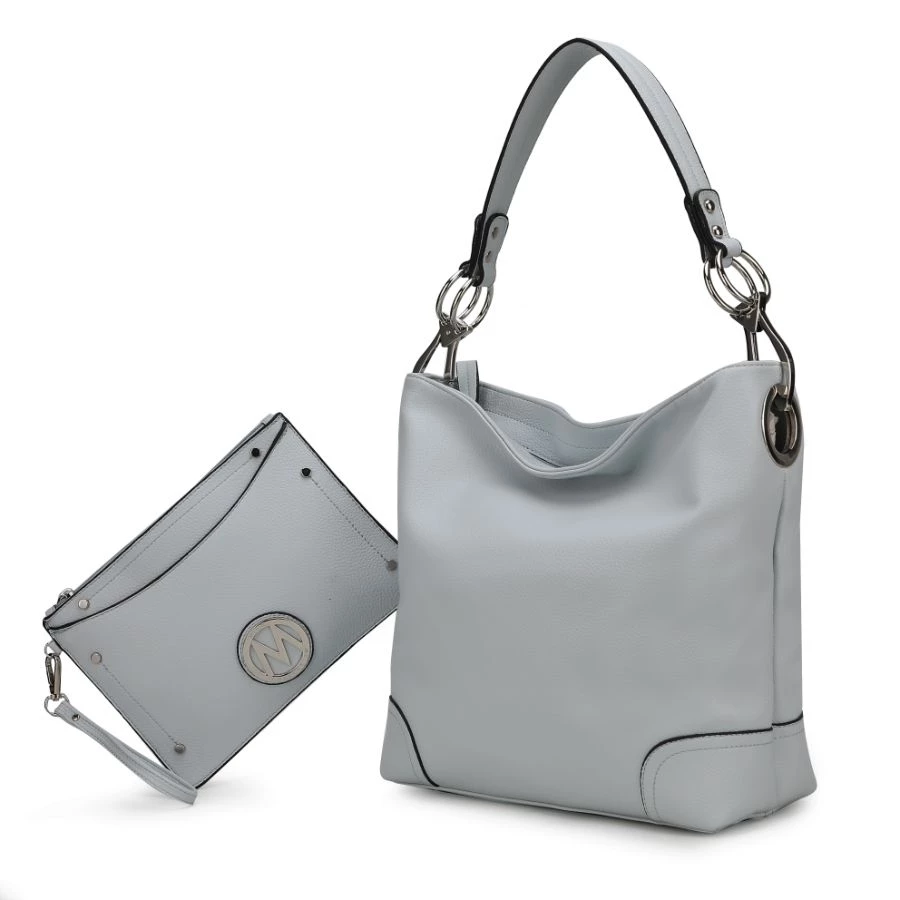 MKF Collection by Mia k. Viviana Vegan Leather Women’s Hobo Bag with Wristlet – 2 pieces 14 MKF Collection by Mia k. Viviana Vegan Leather Women’s Hobo Bag with Wristlet – 2 pieces - Image 14