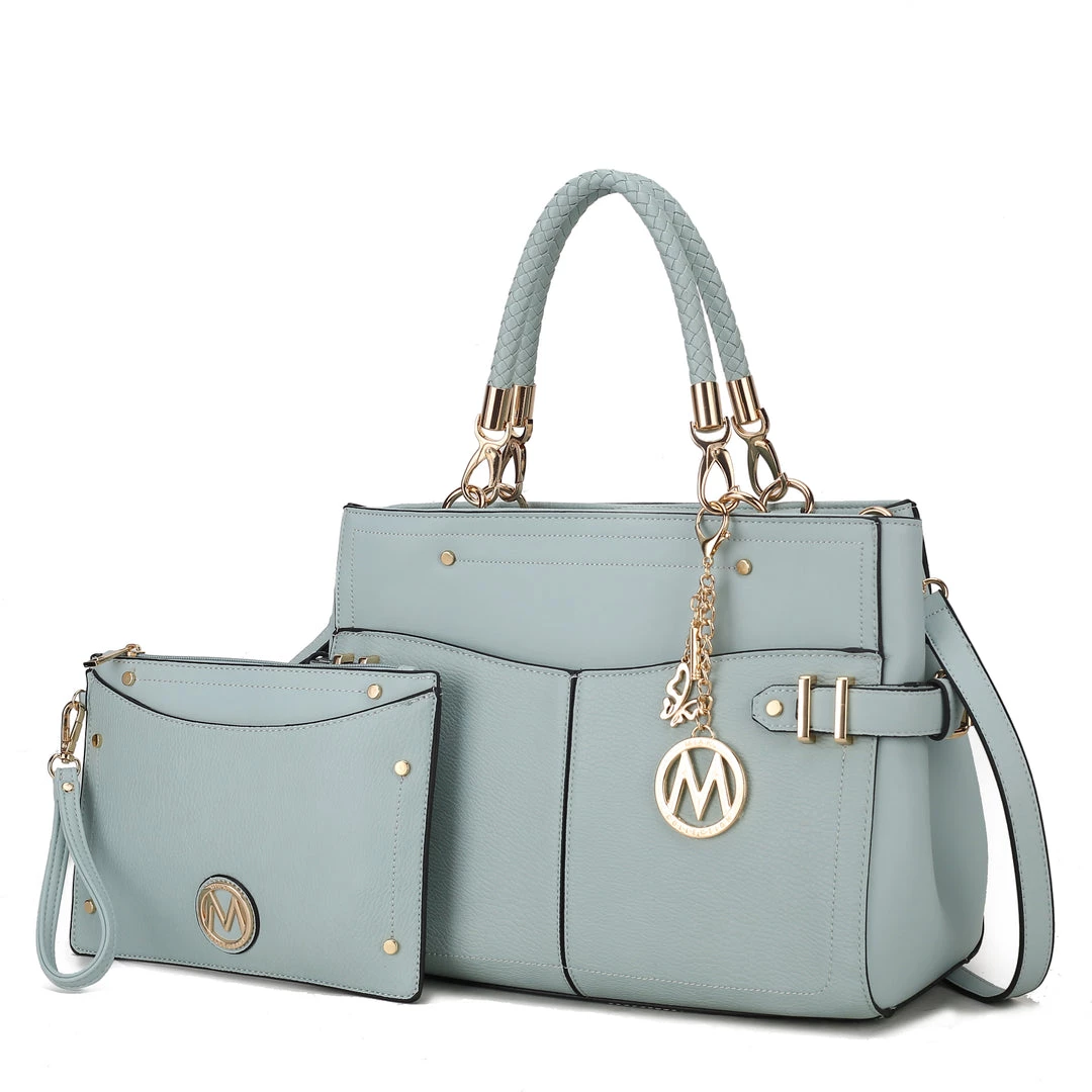 MKF Collection by Mia k. Tenna Vegan Leather Women’s Satchel Bag with Wristlet 15 MKF Collection by Mia k. Tenna Vegan Leather Women’s Satchel Bag with Wristlet - Image 15
