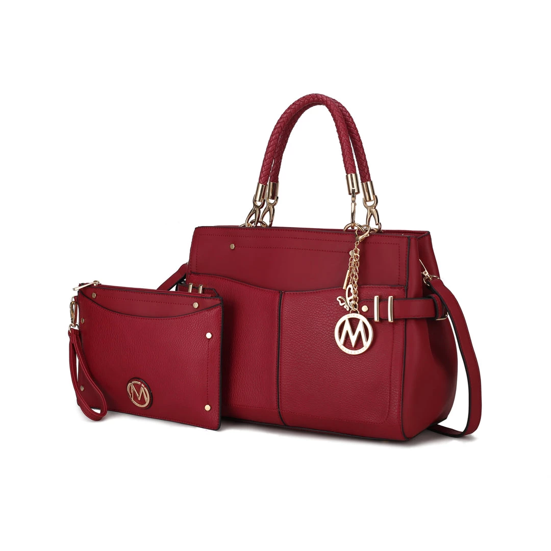 MKF Collection by Mia k. Tenna Vegan Leather Women’s Satchel Bag with Wristlet 9 MKF Collection by Mia k. Tenna Vegan Leather Women’s Satchel Bag with Wristlet - Image 9