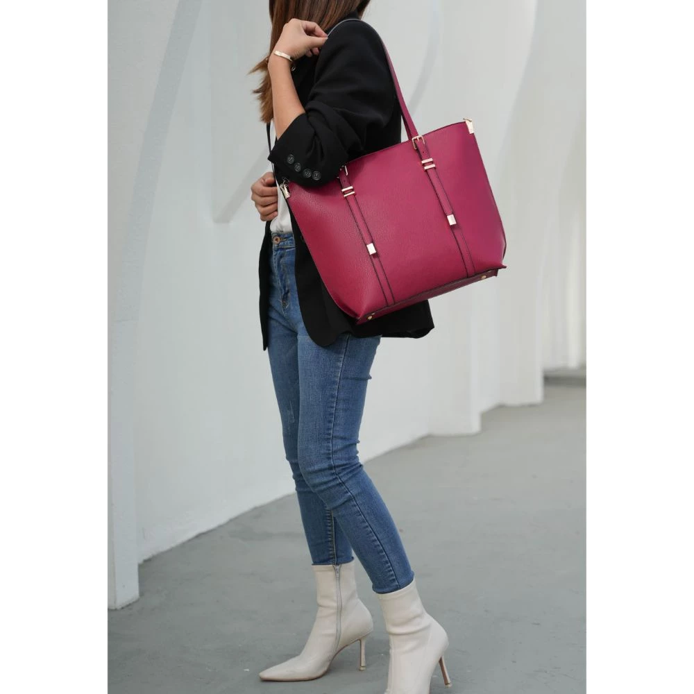 MKF Collection by Mia k. Emery Vegan Leather Women’s Tote Bag with Wallet - 2 pieces 2 MKF Collection by Mia k. Emery Vegan Leather Women’s Tote Bag with Wallet - 2 pieces - Image 2