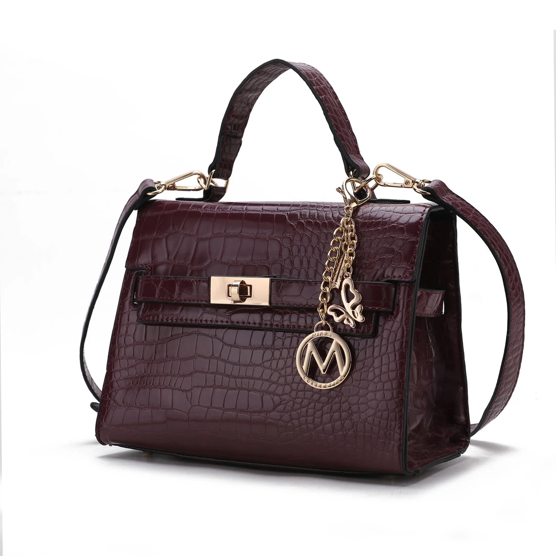 MKF Collection by Mia k. Naomi Vegan Crocodile Leather Women’s Satchel 11 MKF Collection by Mia k. Naomi Vegan Crocodile Leather Women’s Satchel - Image 11