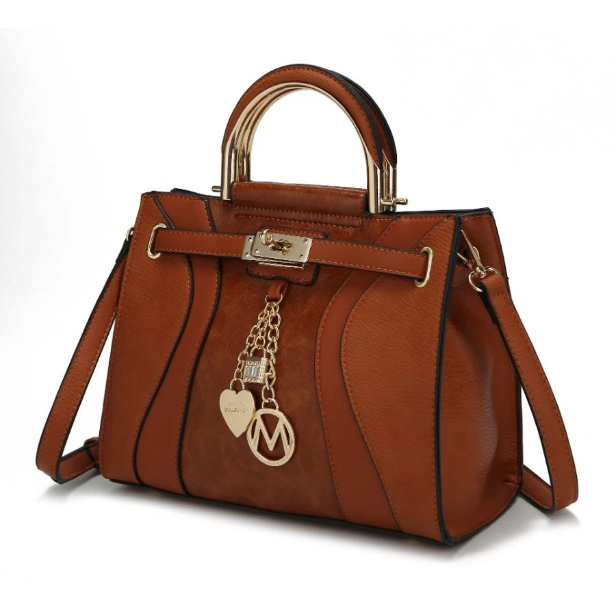 MKF Collection by Mia k. Cassia Vegan Leather Medium Satchel Handbag for women 8 MKF Collection by Mia k. Cassia Vegan Leather Medium Satchel Handbag for women - Image 8