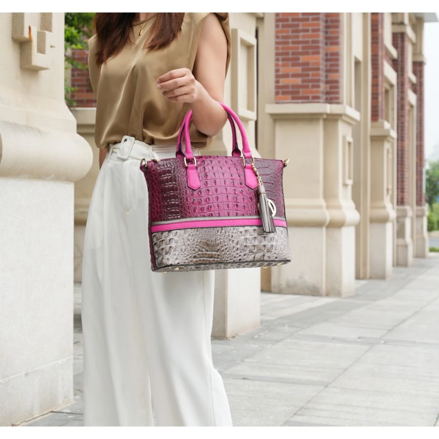 MKF Collection by Mia k. Autumn Crocodile Skin Tote Bag with Wallet for women 2 MKF Collection by Mia k. Autumn Crocodile Skin Tote Bag with Wallet for women - Image 2