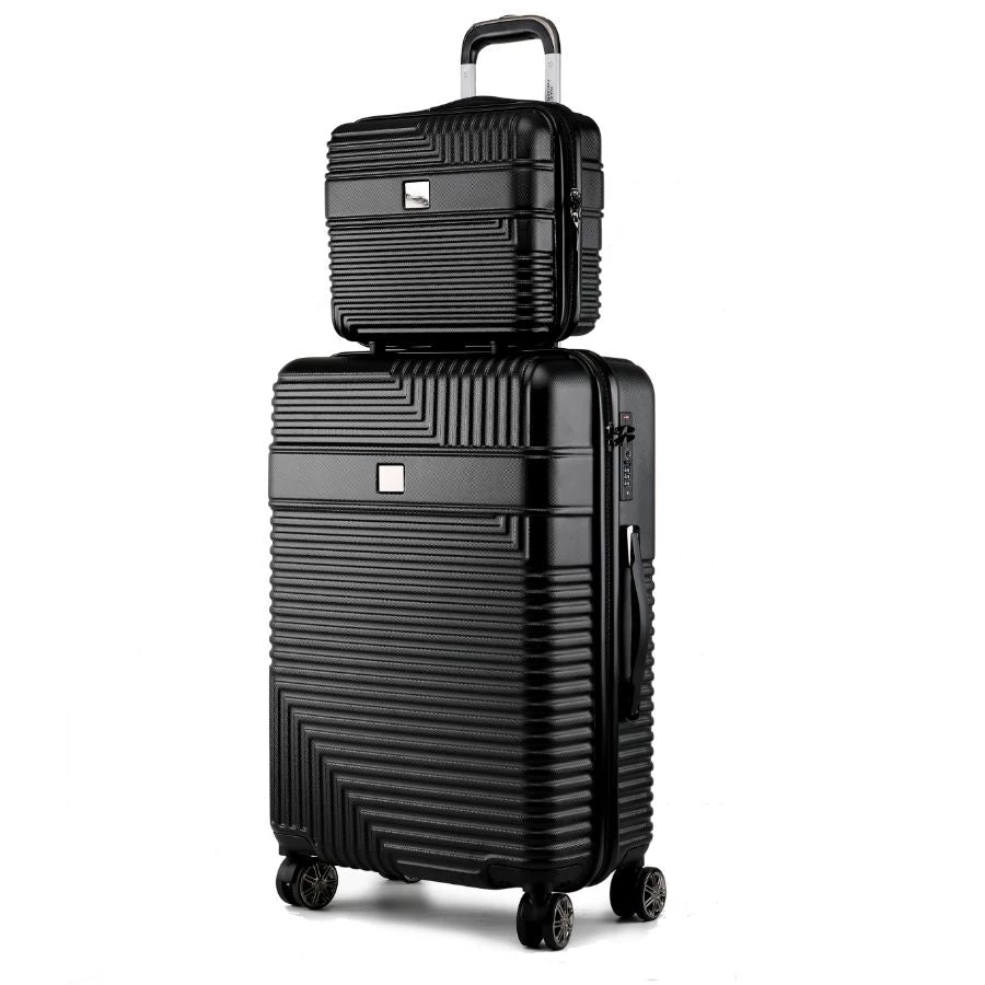 MKF Collection by Mia k. Mykonos Luggage Set with a carry-on and Cosmetic Case – 2 pieces 1 MKF Collection by Mia k. Mykonos Luggage Set with a carry-on and Cosmetic Case – 2 pieces