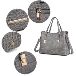 MKF Collection by Mia k. Aurelia Crocodile Embossed Vegan Leather Women&rsquo;s Tote Bag -Mkf Collection Shop 225dab4c1f6644e8a86c66c9e20ee85f 0a685cc7 661f 42ce 8c58 d6fafe6c3096 1080x