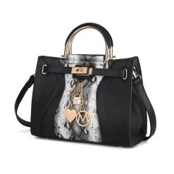 MKF Collection by Mia k. Cassia Snake embossed Vegan Leather Women&rsquo;s Satchel Handbag -Mkf Collection Shop 2374a7f3a51c4178897872c33e29ce1b af52c3a5 e275 4c9b ae19 d2ec0dbfa899 1080x