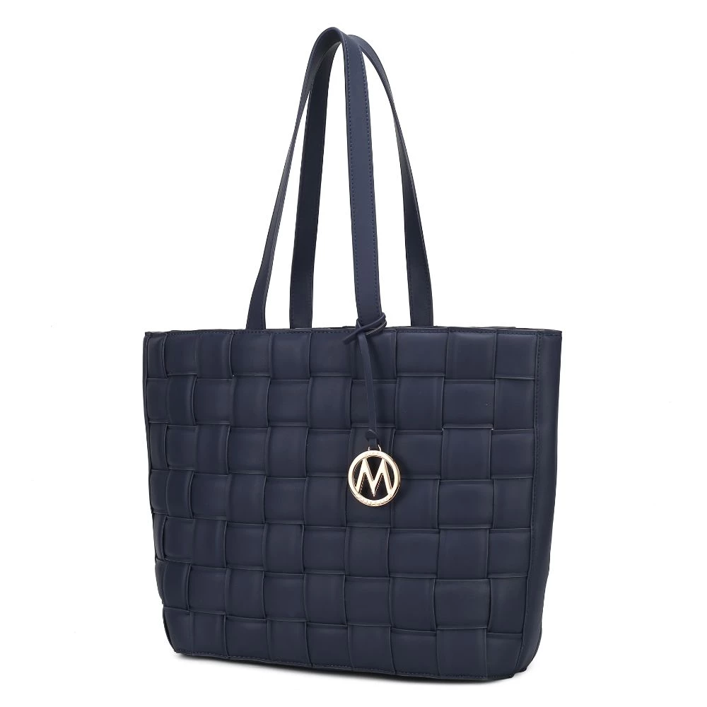 MKF Collection by Mia k. Rowan Woven Vegan Leather Women’s Tote Bag 12 MKF Collection by Mia k. Rowan Woven Vegan Leather Women’s Tote Bag - Image 12