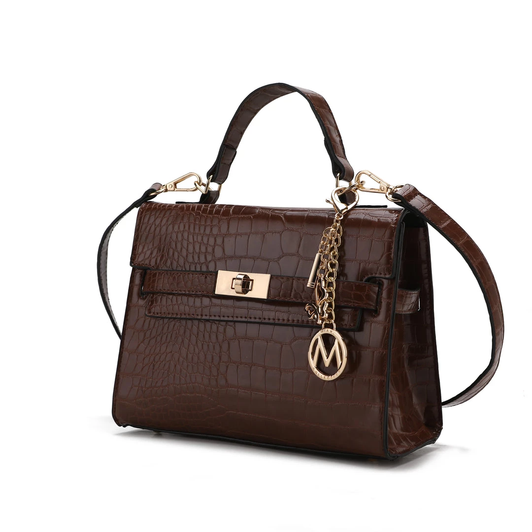 MKF Collection by Mia k. Naomi Vegan Crocodile Leather Women’s Satchel 9 MKF Collection by Mia k. Naomi Vegan Crocodile Leather Women’s Satchel - Image 9