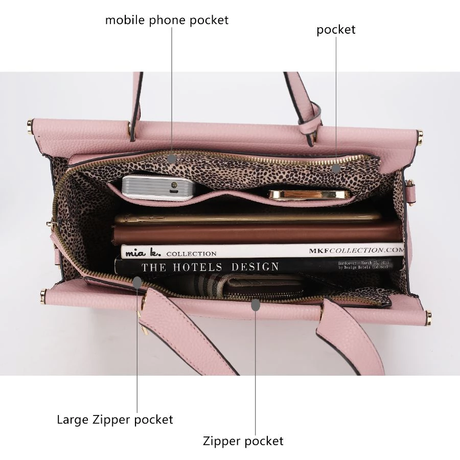 MKF Collection by Mia k. Shelby Vegan Leather Women’s Satchel Bag with wallet -2 pieces 5 MKF Collection by Mia k. Shelby Vegan Leather Women’s Satchel Bag with wallet -2 pieces - Image 5