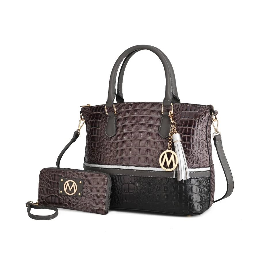 MKF Collection by Mia k. Autumn Crocodile Skin Tote Bag with Wallet for women 10 MKF Collection by Mia k. Autumn Crocodile Skin Tote Bag with Wallet for women - Image 10