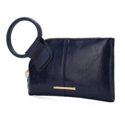 MKF Collection by Mia k. Simone Vegan Leather Clutch/Wristlet for Women's