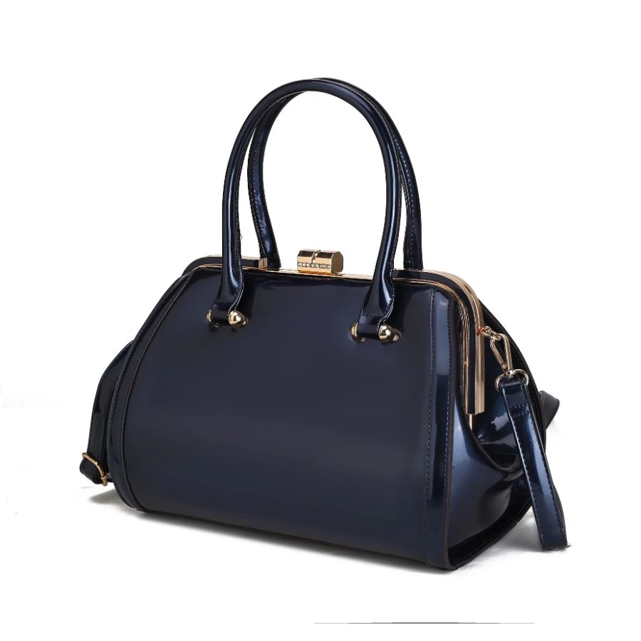 MKF Collection by Mia k. Marcele Patent Satchel Handbag for women 10 MKF Collection by Mia k. Marcele Patent Satchel Handbag for women - Image 10