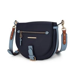 Mkf Collection Shop 17 MKF Collection by Mia K Drew Vegan Leather Color Block Women’s Shoulder Handbag