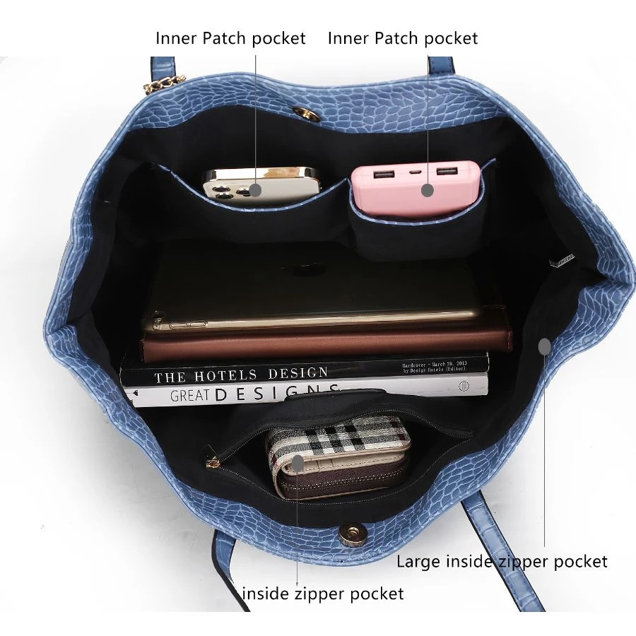 MKF Collection by Mia k. Sadie Oversize Tote & Wallet Set for women 6 MKF Collection by Mia k. Sadie Oversize Tote & Wallet Set for women - Image 6