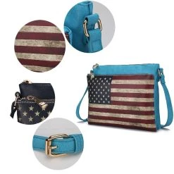 MKF Collection by Mia k. Madeline Printed Flag Vegan Leather Women&rsquo;s Crossbody Bag -Mkf Collection Shop 3b4df6b881ec427d98242afb42928fe1 1080x