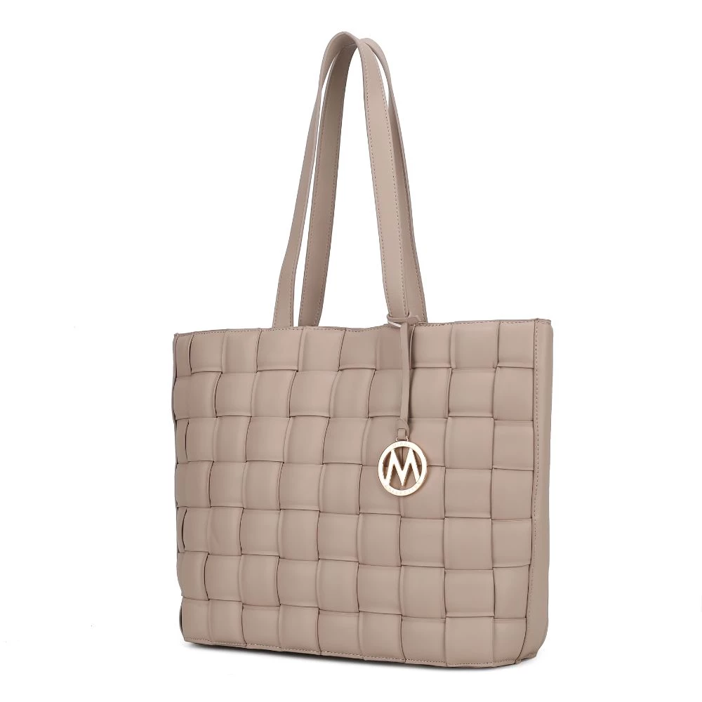 MKF Collection by Mia k. Rowan Woven Vegan Leather Women’s Tote Bag 11 MKF Collection by Mia k. Rowan Woven Vegan Leather Women’s Tote Bag - Image 11