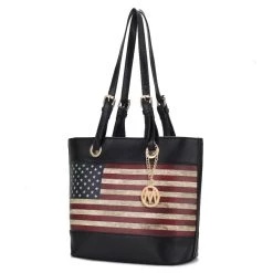 MKF Collection by Mia k. Vera Vegan Leather Patriotic Flag Pattern Women&rsquo;s Tote Bag -Mkf Collection Shop 3ce923f0c2c6485a90f6dac2e22878e1 283d184b ec64 4153 8fc9 ca07a0d0d6ee 1080x