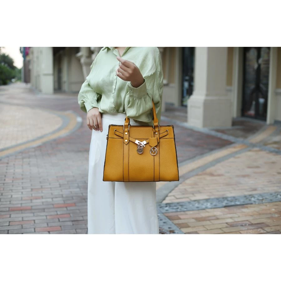 MKF Collection by Mia k. Christine Vegan Leather Women’s Satchel Bag with wallet – 2 pieces 2 MKF Collection by Mia k. Christine Vegan Leather Women’s Satchel Bag with wallet – 2 pieces - Image 2