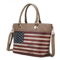 MKF Collection by Mia k. Lilian Vegan Leather Women&rsquo;s FLAG Tote Bag -Mkf Collection Shop 3eab6db013174e7fbb1e9f872c067032 1080x