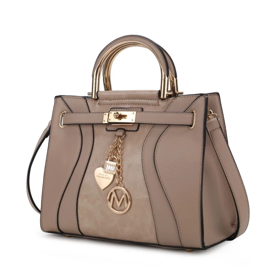 MKF Collection by Mia k. Cassia Vegan Leather Medium Satchel Handbag for women 14 MKF Collection by Mia k. Cassia Vegan Leather Medium Satchel Handbag for women - Image 14