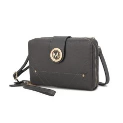 Mkf Collection Shop 11 MKF Collection by Mia k. Sage Cell-phone - Wallet Crossbody Bag with Optional Wristlet for women