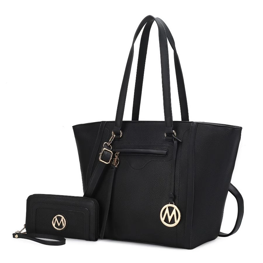 MKF Collection by Mia k. Alexandra Vegan Leather Women’s Tote Bag with Wallet – 2 pieces 1 MKF Collection by Mia k. Alexandra Vegan Leather Women’s Tote Bag with Wallet – 2 pieces