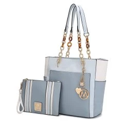 MKF Collection by Mia k. Rochelle Tote & Wristlet Set for women