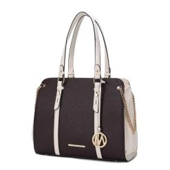 MKF Collection by Mia k. Amy Color Block Vegan Leather Women&rsquo;s Tote Bag -Mkf Collection Shop 4b80eb8f4d06420c8fb4889cdac26b85 1080x