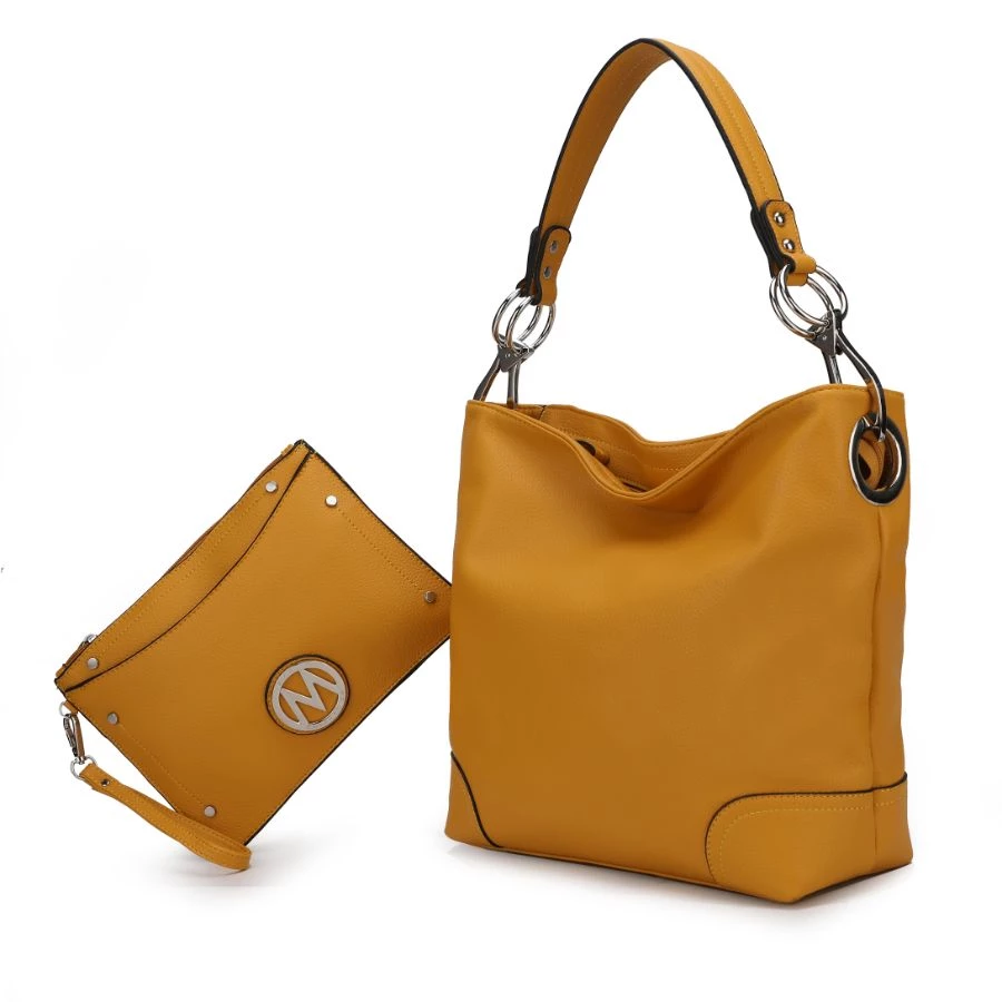 MKF Collection by Mia k. Viviana Vegan Leather Women’s Hobo Bag with Wristlet – 2 pieces 21 MKF Collection by Mia k. Viviana Vegan Leather Women’s Hobo Bag with Wristlet – 2 pieces - Image 21