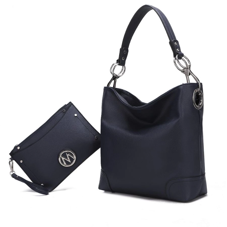 MKF Collection by Mia k. Viviana Vegan Leather Women’s Hobo Bag with Wristlet – 2 pieces 8 MKF Collection by Mia k. Viviana Vegan Leather Women’s Hobo Bag with Wristlet – 2 pieces - Image 8