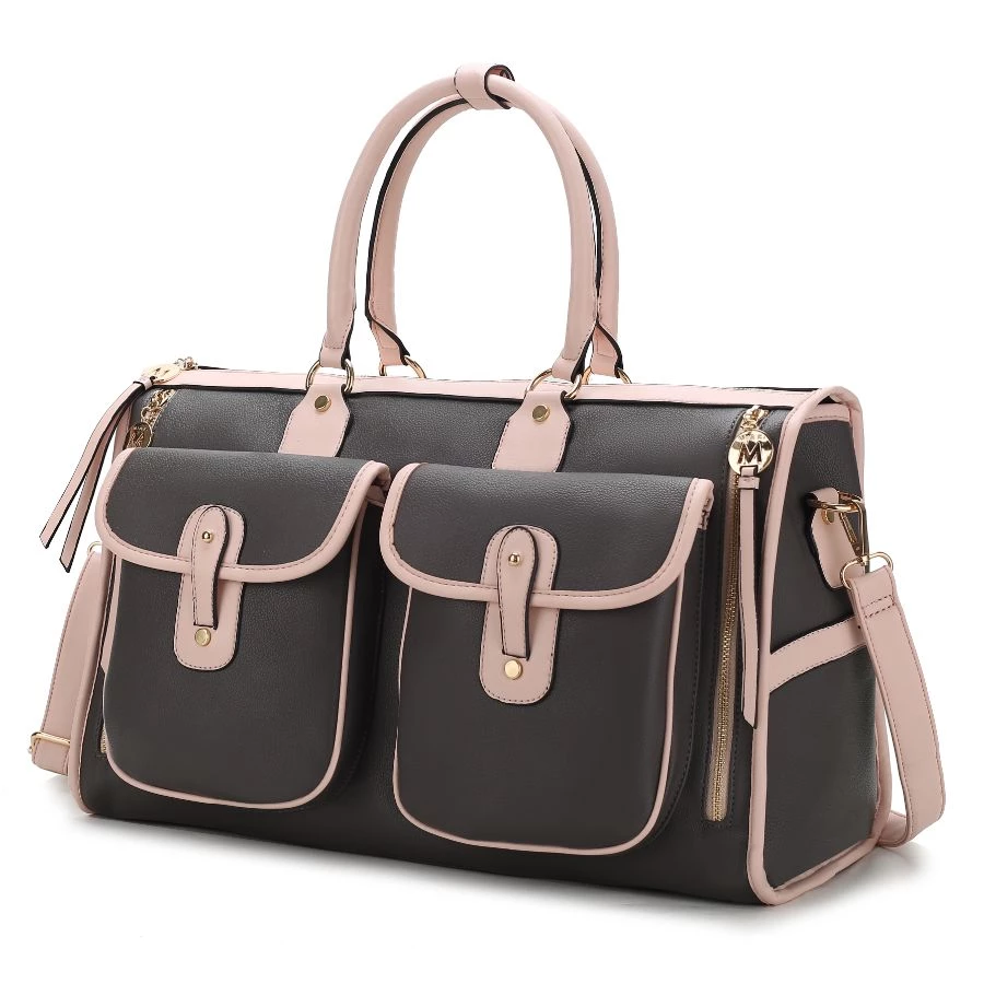 MKF Collection by Mia k. Genevieve Color Block Vegan Leather Women’s Duffle Bag 13 MKF Collection by Mia k. Genevieve Color Block Vegan Leather Women’s Duffle Bag - Image 13