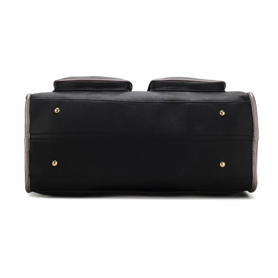 MKF Collection by Mia k. Genevieve Color Block Vegan Leather Women’s Duffle Bag 4 MKF Collection by Mia k. Genevieve Color Block Vegan Leather Women’s Duffle Bag - Image 4