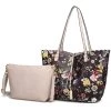 MKF Collection by Mia k. Danielle Reversible Shopper Tote Bag Crossbody Pouch for women