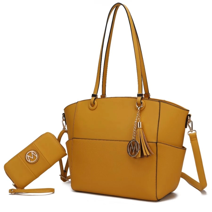 MKF Collection by Mia k. Prisha Vegan Leather Women’s Tote Bag with Wallet - 2 pieces 13 MKF Collection by Mia k. Prisha Vegan Leather Women’s Tote Bag with Wallet - 2 pieces - Image 13