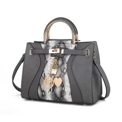MKF Collection by Mia k. Cassia Snake embossed Vegan Leather Women&rsquo;s Satchel Handbag -Mkf Collection Shop 61ccbecb36494edaaa10f272746ee735 10297543 277c 4887 9e5f 4a09b7b71e3c 1080x