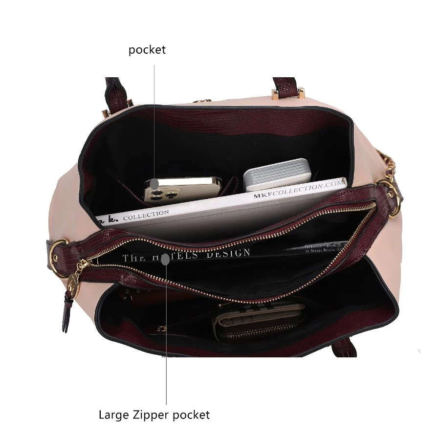 MKF Collection by Mia k. Edith Vegan Leather Women’s Tote Bagwith wallet – 2 pieces 5 MKF Collection by Mia k. Edith Vegan Leather Women’s Tote Bagwith wallet – 2 pieces - Image 5