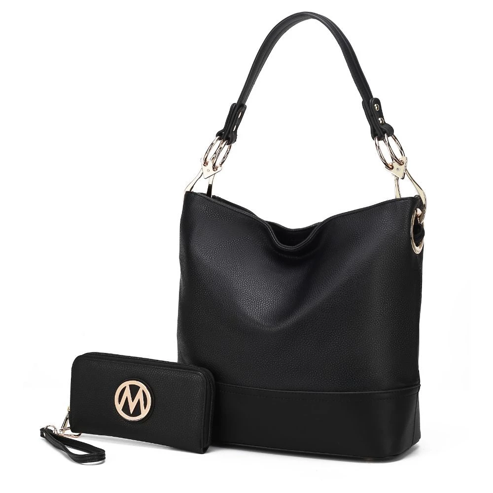 MKF Collection by Mia K Magnolia Vegan Leather Women’s Hobo Handbag with wallet 19 MKF Collection by Mia K Magnolia Vegan Leather Women’s Hobo Handbag with wallet - Image 19