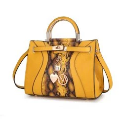 MKF Collection by Mia k. Cassia Snake embossed Vegan Leather Women&rsquo;s Satchel Handbag -Mkf Collection Shop 665a12c13998434b93c66ef797b75929 2b9782a9 4235 44ea 9dba 733cfdf7e115 1080x