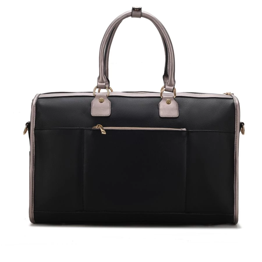 MKF Collection by Mia k. Genevieve Color Block Vegan Leather Women’s Duffle Bag 3 MKF Collection by Mia k. Genevieve Color Block Vegan Leather Women’s Duffle Bag - Image 3