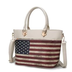 MKF Collection by Mia k. Lilian Vegan Leather Women&rsquo;s FLAG Tote Bag -Mkf Collection Shop 670b84030f4d4cd2ae3c5dac117310ca 1080x