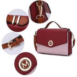 MKF Collection by Mia k. Zayla Color Block Vegan Leather Women&rsquo;s Shoulder bag -Mkf Collection Shop 673c6b5de3f044a39429480c500d6a09 90884b7b da75 4b9c bd24 9aa2377a60b8 1080x