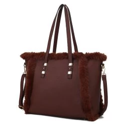 MKF Collection by Mia k. Liza Vegan Leather with faux fur Women&rsquo;s Tote Bag -Mkf Collection Shop 68ea7fc6dde9479eb962ec13989ba526 b18259ae c822 4486 a5e7 6e69479c7ebe 1080x