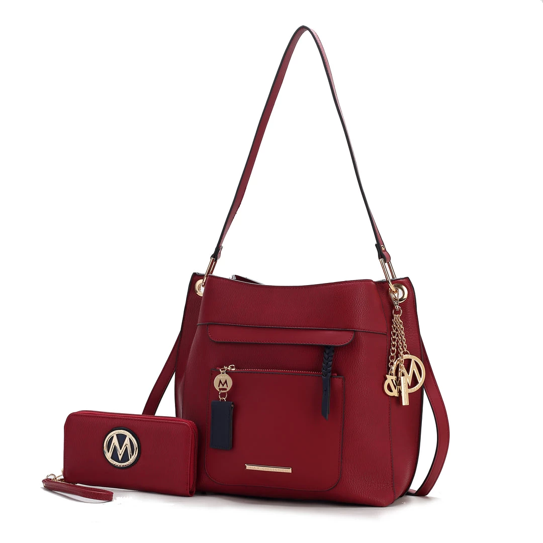 MKF Collection by Mia K Shivani Vegan Leather Women’s Hobo Bag with wallet 3 MKF Collection by Mia K Shivani Vegan Leather Women’s Hobo Bag with wallet - Image 3