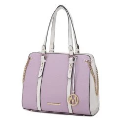 MKF Collection by Mia k. Amy Color Block Vegan Leather Women&rsquo;s Tote Bag -Mkf Collection Shop 6ec42274f7554968b952581b6d615da0 1080x