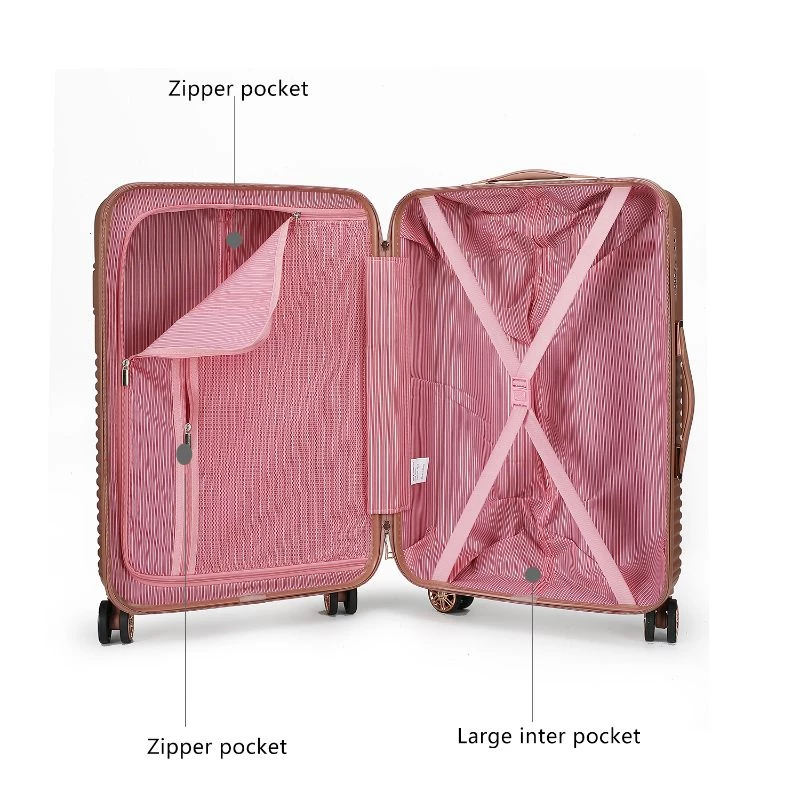 MKF Collection by Mia k. Mykonos Luggage Set- Large Check-in, Medium Check-in, Carry-on, and Cosmetic Case - 4 pieces 5 MKF Collection by Mia k. Mykonos Luggage Set- Large Check-in, Medium Check-in, Carry-on, and Cosmetic Case - 4 pieces - Image 5